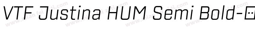 VTF Justina HUM Semi Bold字体转换